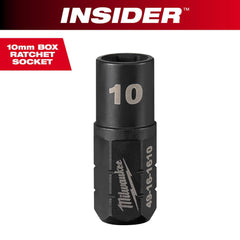 Impact Socket: 9/16" Drive, 10 mm Socket, Hex Drive