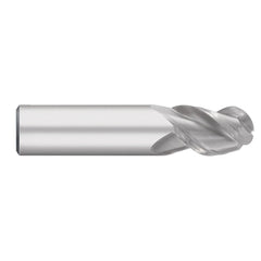 Ball End Mill: 5/16" Dia, 13/16" LOC, 3 Flute, Solid Carbide