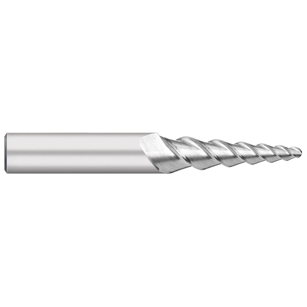 Ball End Mill: 3/16" Dia, 1-3/4" LOC, 3 Flute, Solid Carbide