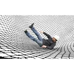 Multi-Purpose Fence & Net; Type: Fall Safety Netting; Mesh Size: 2.76 in; Color: Black; Material: Nylon