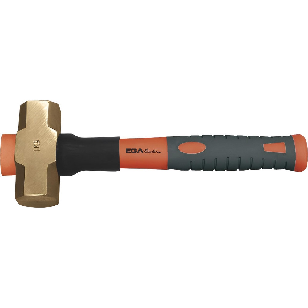 Sledge Hammers; Head Weight (Lb): 14.9914; Tool Type: Sledge Hammer; Head Material: Beryllium Copper; Head Weight Range: 10 Lb and Larger; Handle Material: Hickory; Overall Length Range: 25 to 35.9