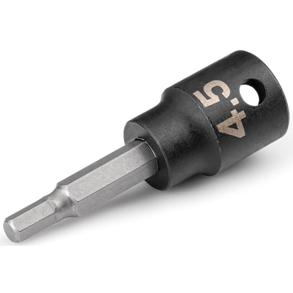 Impact Hex & Torx Bit Sockets; Drive Size: 3/8; Hex Size (mm): 4.500; Bit Length (Decimal Inch): 1.16