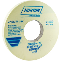 Surface Grinding Wheel: 14" Dia, 1-1/2" Thick, 5" Arbor, 60 Grit