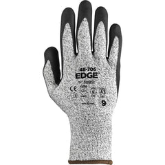 Cut, Puncture & Abrasion-Resistant Gloves: Edge 48-706, Size Large, ANSI Cut A3, ANSI Puncture 5, Foam Nitrile, HPPE