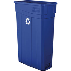 Trash Cans & Recycling Containers; Type: Recyclable; Container Capacity: 23; Container Shape: Rectangle; Lid Type: None; Container Material: HDPE; Color: Blue; Material: HDPE