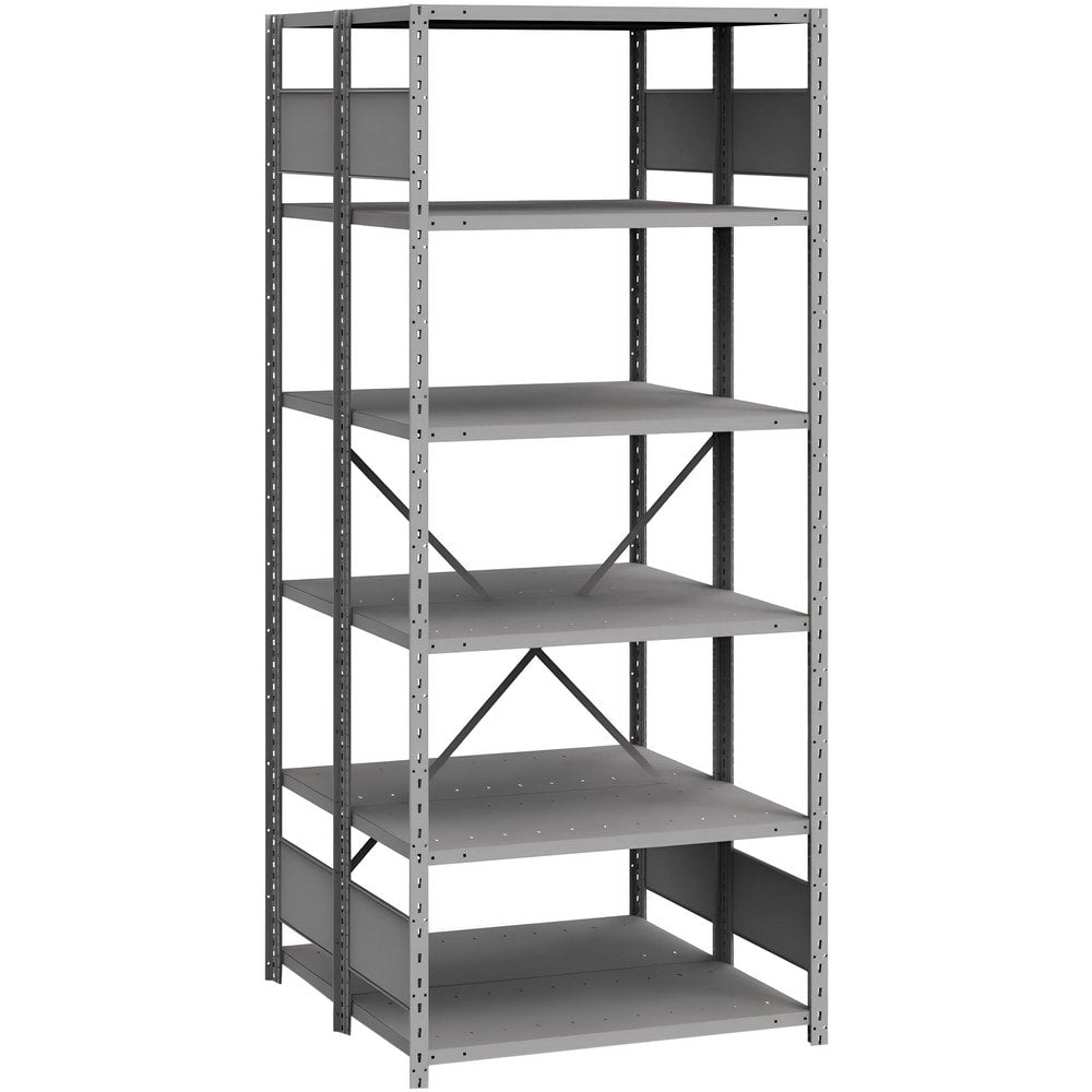 Steel Shelving; Shelf Type: Open Starter; Adjustment Type: Clip; Boltless: No; Shelf Capacity: 800; Mount Type: Open