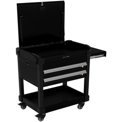 Utility Utility Cart: 31" Long, 31" Wide, 600 lb Capacity, Black