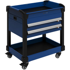 Utility Utility Cart: 31" Long, 31" Wide, 600 lb Capacity, Avalanche Blue