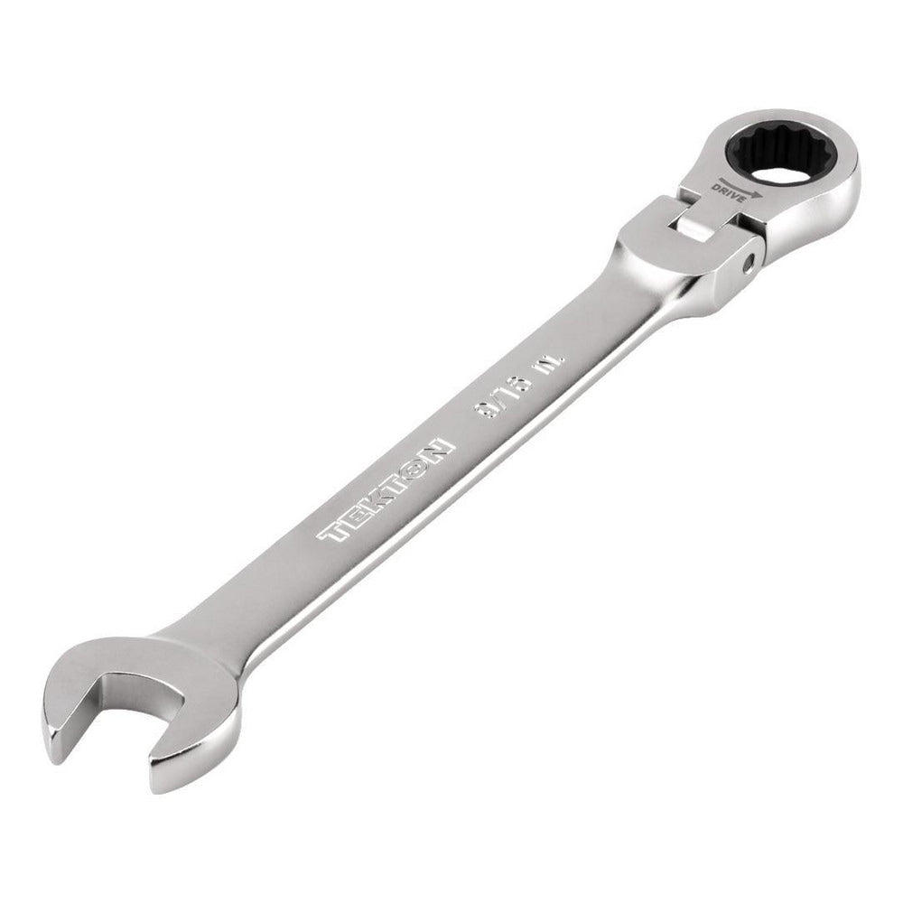 Combination Wrench: 9/16" Head Size, 0 deg Offset