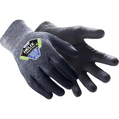 Cut & Abrasion-Resistant Gloves: Helix Helix, Size X-Large, ANSI Cut A3, ANSI Puncture 0, Foam Nitrile, Bamboo Blend