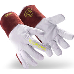 Welding Gloves: HeatArmor&trade; Size Large, Goatskin Leather, Pair, for TIG