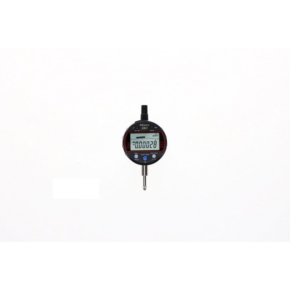 LCD Electronic Drop Indicator: 1/2" Max, Flat Back