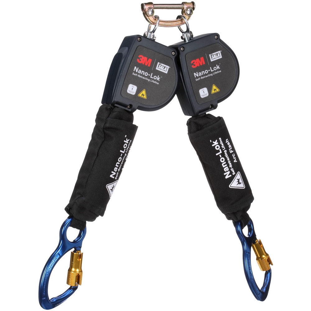 Self-Retracting Lifeline:  420 lb Capacity,  8.00' Lifeline,  Single Pin Connector