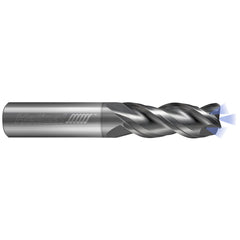 Corner Radius End Mill: 3/4" Dia, 1-5/8" LOC, 0.0300" Radius, 3 Flute, Solid Carbide