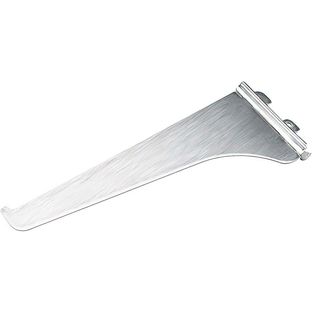 Brackets; Bracket Type: Shelf Bracket; Mount Type: Insert; Length (Inch): 12 in; Bracket Material: Metal; Load Capacity: 90; Overall Width: 0.5 in; Finish: Chrome