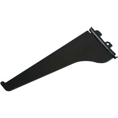 Brackets; Bracket Type: Shelf Bracket; Mount Type: Insert; Length (Inch): 8 in; Bracket Material: Metal; Load Capacity: 60; Overall Width: 0.5 in; Finish: Black