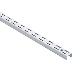 Brackets; Bracket Type: Double Shelf Standard; Mount Type: Screw-On; Length (Inch): 48 in; Bracket Material: Metal; Overall Width: 0.5 in; Finish: White