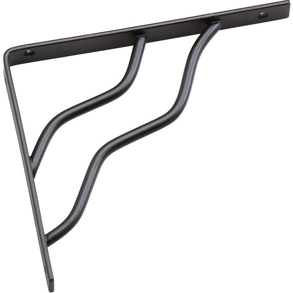 Brackets; Bracket Type: Shelf Bracket; Mount Type: Screw-On; Length (Inch): 7.04 in; Bracket Material: Steel; Load Capacity: 25; Overall Width: 0.79 in; Finish: Black