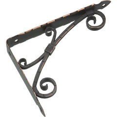 Brackets; Bracket Type: Shelf Bracket; Mount Type: Screw-On; Length (Inch): 7.08 in; Bracket Material: Aluminum; Load Capacity: 25; Overall Width: 0.96 in; Finish: Oil-Rubbed Bronze