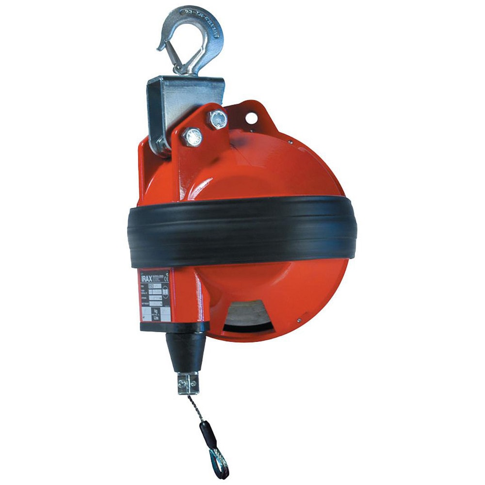 Tool Balancers; Reel Type: Enclosed; Hanger Type: Safety Swivel Hook; Minimum Load Capacity: 132.00; Maximum Load Capacity: 154.00; Cable Length: 8.200; Lockable: Yes; Locking Mechanism: Locking Screw; Tension Adjustment: Yes