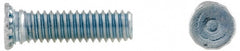 1/4-20 Thread, 1-1/2" OAL, 0.062" Min Panel Thickness, Steel Captive Stud