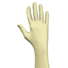 Disposable Gloves: Size Medium, 5.0 mil, Latex, General Purpose Grade, Powdered, No