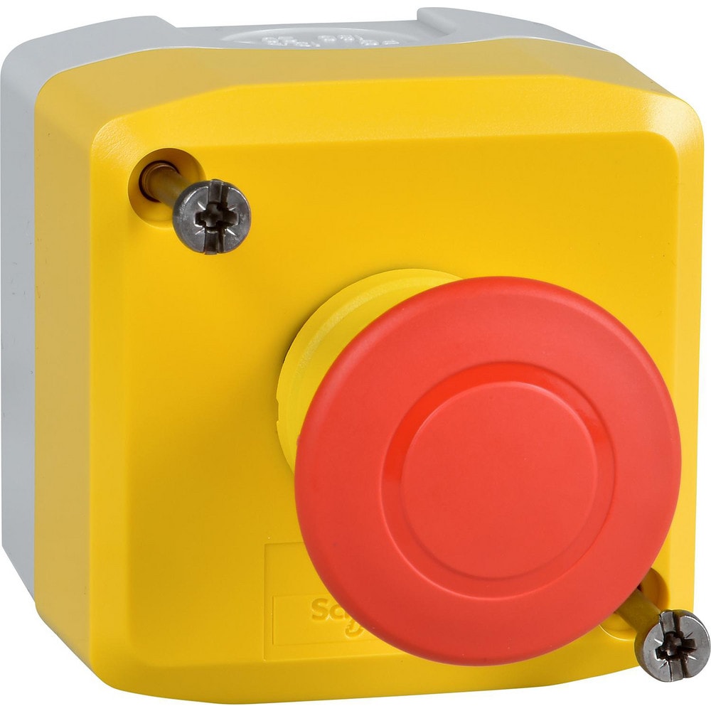 Pushbutton Control Stations; Control Station Type: Control Station; Number of Operators: 1; Legend Markings: No Legend; Switch Action: Push-Pull; Contact Configuration: NC; Operator Type: Mushroom Head