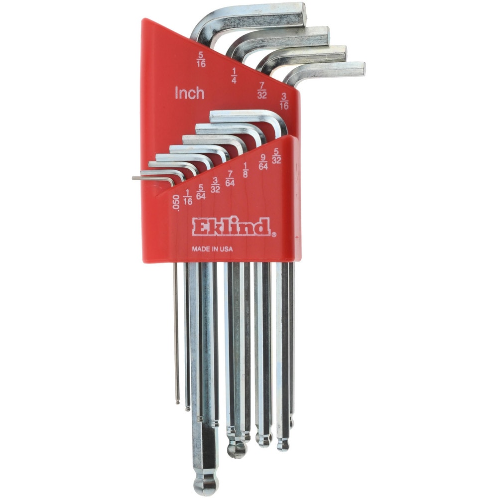 Hex Key Sets; Tool Type: Hex L-Key; Handle Type: L-Handle; Hex Size Range (Inch): 0.05 - 5/16