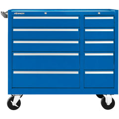 Steel Tool Roller Cabinet: 39" Wide, 34-15/16" High, 18" Deep, 10 Drawer