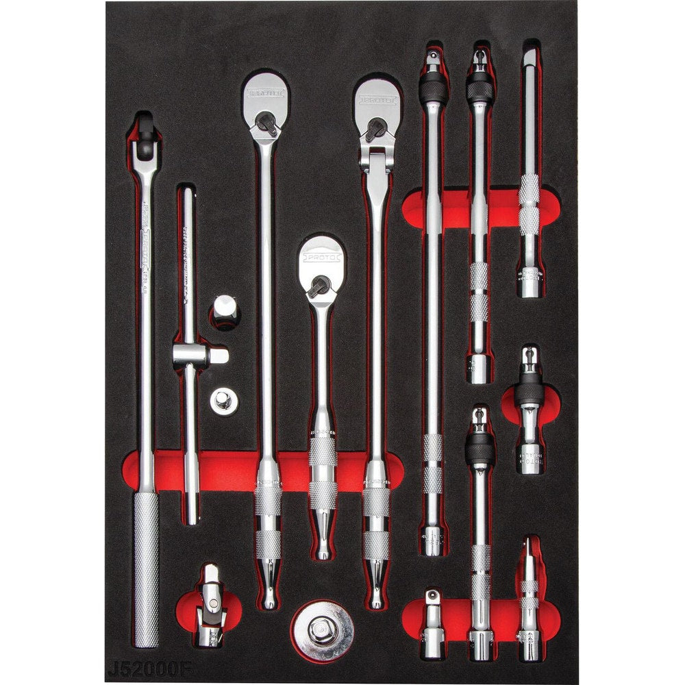 Socket Extension Sets; Finish: Chrome; Material: Steel; For Use With: Ratchet Set; Insulated: No; Non-sparking: No; Locking: No; Tether Style: Not Tether Capable