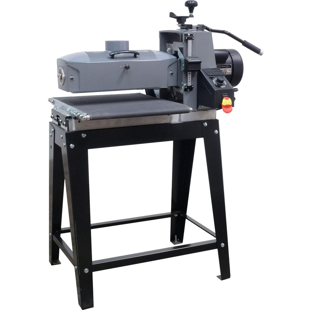 Drum Sanding Machines; Mount Type: Open Stand; Drum Diameter (Inch): 5; Drum Diameter: 5 in; Drum Length (Inch): 16; Drum Length: 16 in; Phase: Single; Maximum Sanding Depth (Inch): 0.125; Maximum Sanding Depth: 0.125 in; Minimum Workpiece Thickness: 0.03