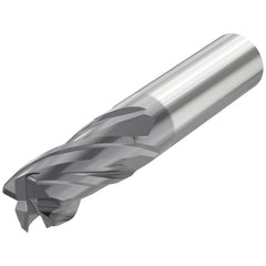 Corner Radius End Mill: 1/8" Dia, 1/4" LOC, 0.0150" Radius, 4 Flute, Solid Carbide