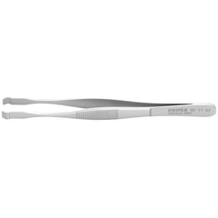 Tweezers; Tweezer Type: Assembly; Pattern: Smooth Pointed Tip and Serrated Bent Tip; Material: Stainless Steel; Tip Type: Curved; Tip Shape: Cylindrical; Overall Length (Inch): 5-3/4; Grip Style: Smooth