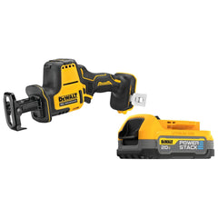 Cordless Reciprocating Saws; Voltage: 20.00; Strokes per Minute: 2800; Stroke Type: Straight; Cutting Action: Straight; Battery Chemistry: Lithium-ion; Battery Series: POWERSTACK