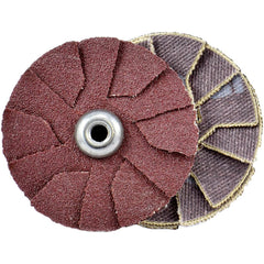 Slotted Overlap Discs; Abrasive Type: Coated; Disc Diameter (Inch): 1-1/4; Overlap Disc Type: Outward; Abrasive Material: Aluminum Oxide; Grit: 180; Eyelet Size: 8-32; Grade: Fine