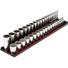 Deep Standard Socket Set Socket Set: 38 Pc, 6 to 24" Socket