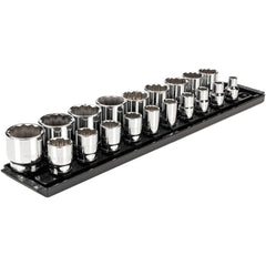 Standard Socket Set Socket Set: 19 Pc, 0.375 to 1-1/2" Socket