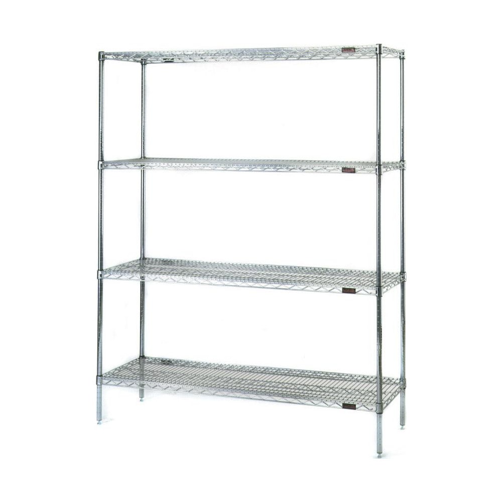 Wire Shelving; Shelving Type: Stationary Wire Shelving; Shelf Type: Adjustable; Adjustment Type: Split Sleeve; Shelf Capacity: 800; Mobility: Stationary; Depth (Inch): 24; Height (Inch): 74; Width (Inch): 36; Wire Shelving Material: Stainless Steel