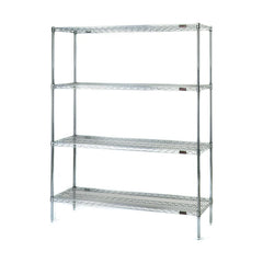 Wire Shelving; Shelving Type: Stationary Wire Shelving; Shelf Type: Adjustable; Adjustment Type: Split Sleeve; Shelf Capacity: 800; Mobility: Stationary; Depth (Inch): 18; Height (Inch): 74; Width (Inch): 48; Wire Shelving Material: Stainless Steel