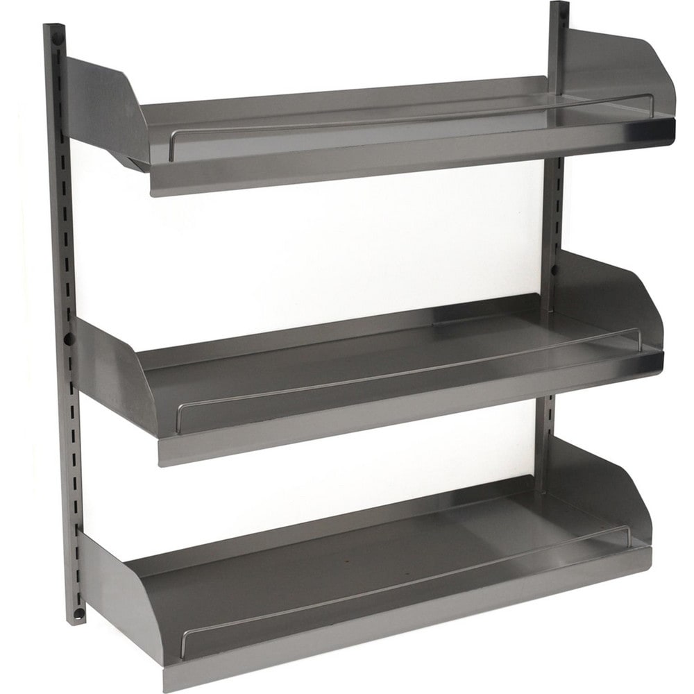 Steel Shelving; Adjustment Type: Slots; Boltless: No; Mount Type: Wall