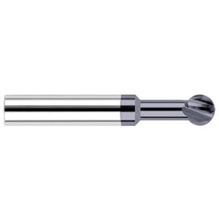 Undercutting End Mills; Mill Diameter (Decimal Inch): 0.2500; Mill Diameter (Inch): 1/4; Length Of Cut (Decimal Inch - 4 Decimals): 0.2130; Overall Length (Inch): 2-1/2; Radius: 0.1250; Number Of Flutes: 4; Neck Length (Decimal Inch): 0.4370; Neck Diamete