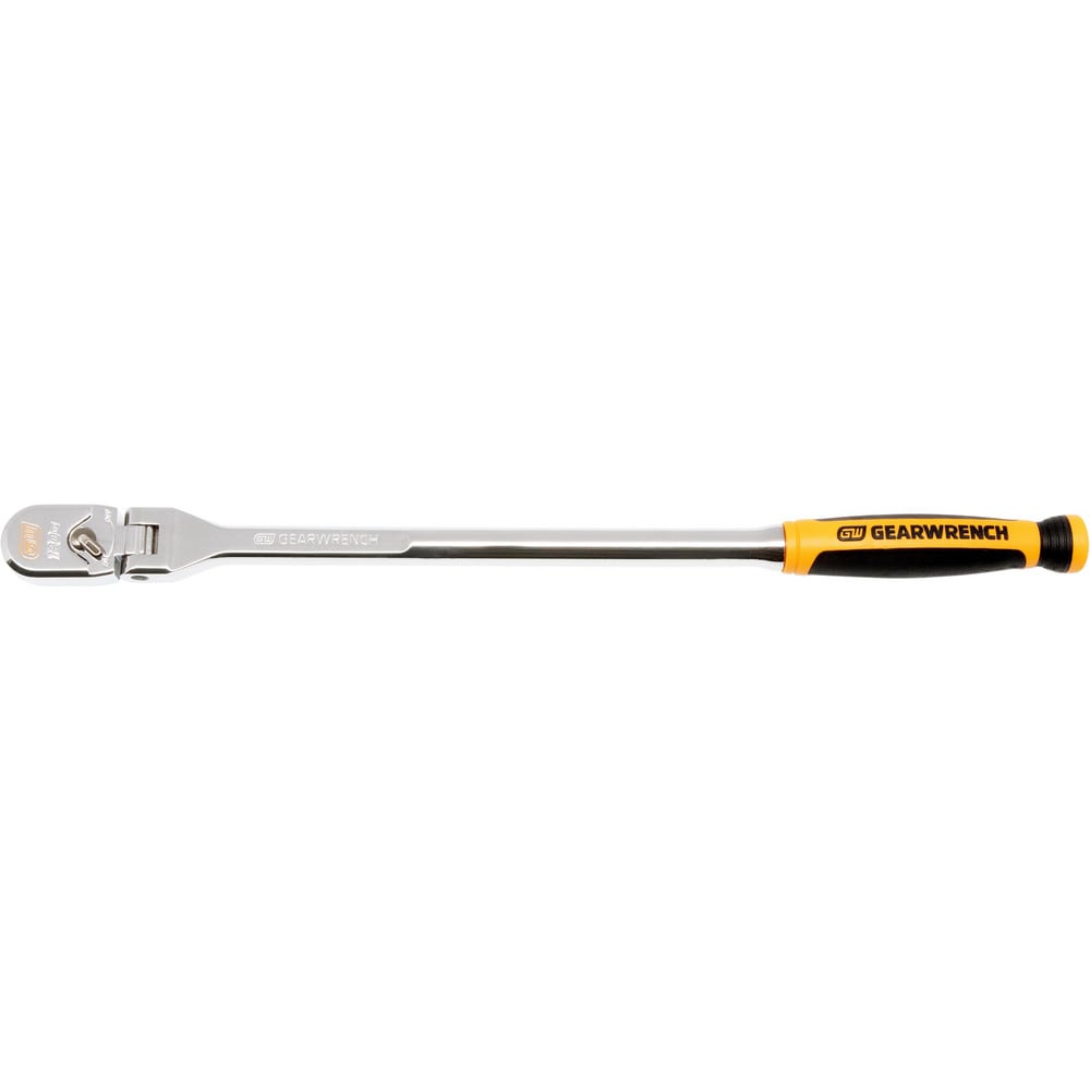 Ratchets; Tool Type: Ratchet; Drive Size: 0.375; Head Shape: Teardrop; Head Features: Reversible; Head Style: Flexible; Material: Alloy Steel; Finish: Polished Chrome; Overall Length (Inch): 15.52