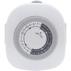 Electrical Timers & Timer Switches; Switch Type: Mechanical Timer Switch; Recommended Environment: Indoor; Timing Range: 24 h; Minimum On/Off Time: 30 min; Voltage: 120.00; Amperage: 15.0000