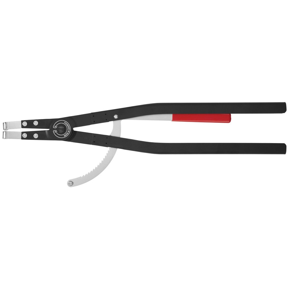 Retaining Ring Pliers; Type: Large Internal Snap Ring Pliers; Tip Angle: 90; Ring Diameter Range (Inch): 4-51/64 to 12; Overall Length (Inch): 23-1/4