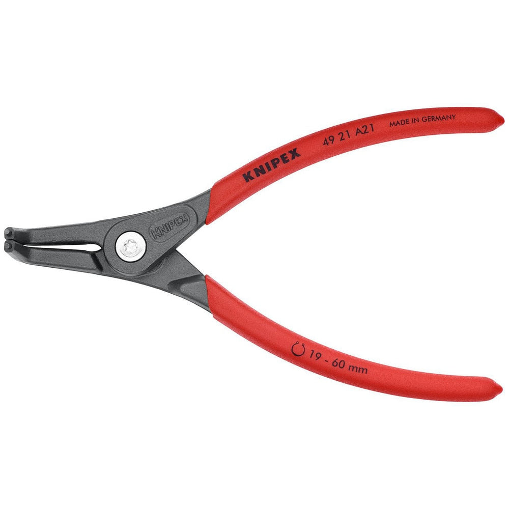 Retaining Ring Pliers; Type: Precision External Snap Ring Pliers; Tip Angle: 90; Ring Diameter Range (Inch): 3/4 to 2-23/64; Overall Length (Inch): 6-3/4