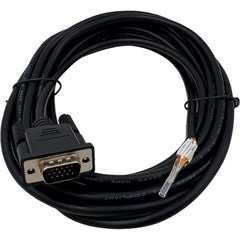 Computer Cable; Cable Type: Data Cable, Computer Cable; Connection Type: Serial Connector; Overall Length (Feet): 35; Overall Length: 35.00; Gender: Male; Color: Black; Gauge: 28; Flexibility: Flexible; End Shape: Straight