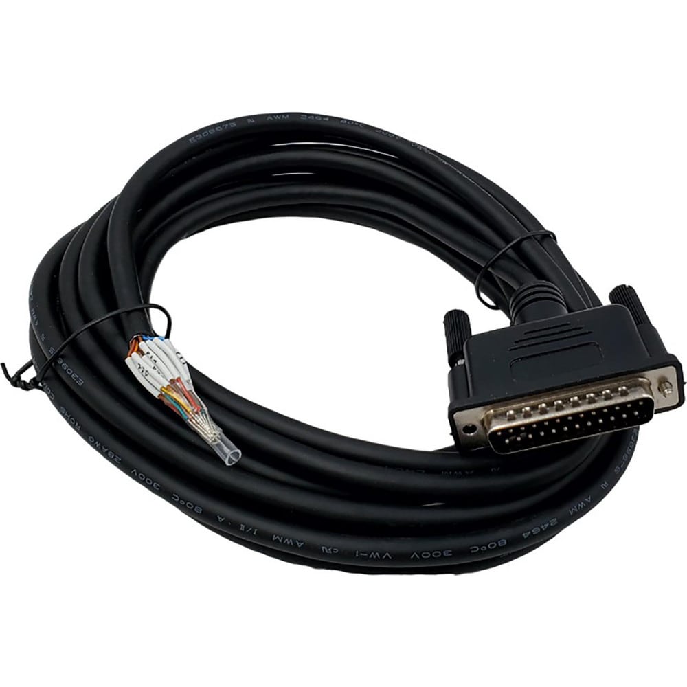 Computer Cable; Cable Type: Data Cable, Computer Cable; Connection Type: Serial Connector; Overall Length (Feet): 35; Overall Length: 35.00; Gender: Male; Color: Black; Gauge: 28; Flexibility: Flexible; End Shape: Straight