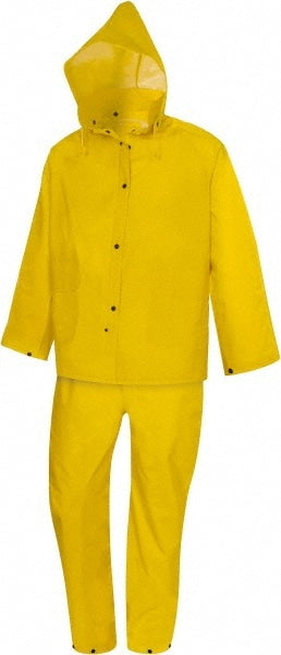 Size 2XL Yellow Rain Three Piece Suit