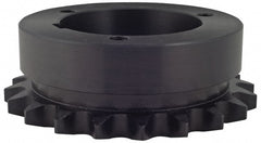 Bushed Roller Chain Sprocket: 30 Teeth, 1/2" Pitch, 1-1/2" Bore Dia