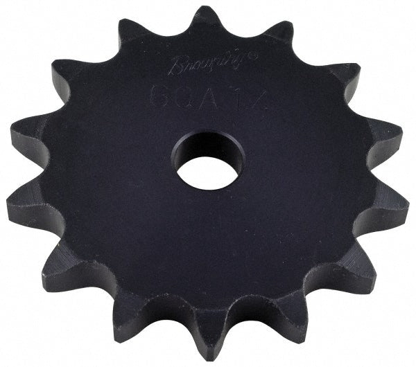 Plate Roller Chain Sprocket: 40 Teeth, 1" Pitch, 1" Bore Dia